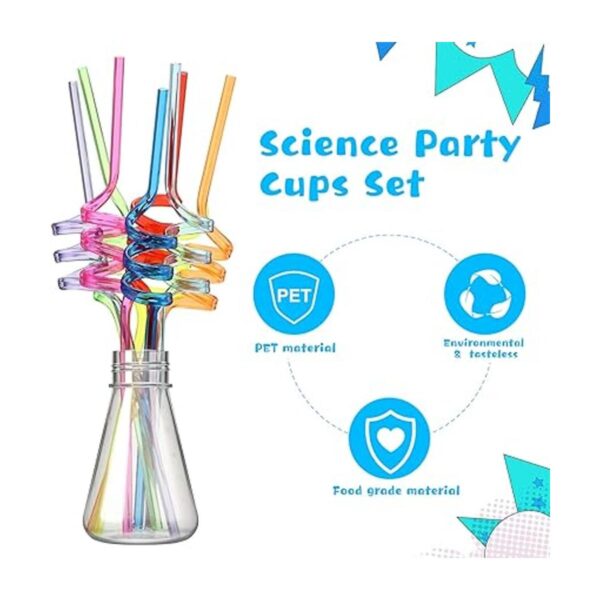 Juego de 16 tazas temáticas de fiesta de ciencia con