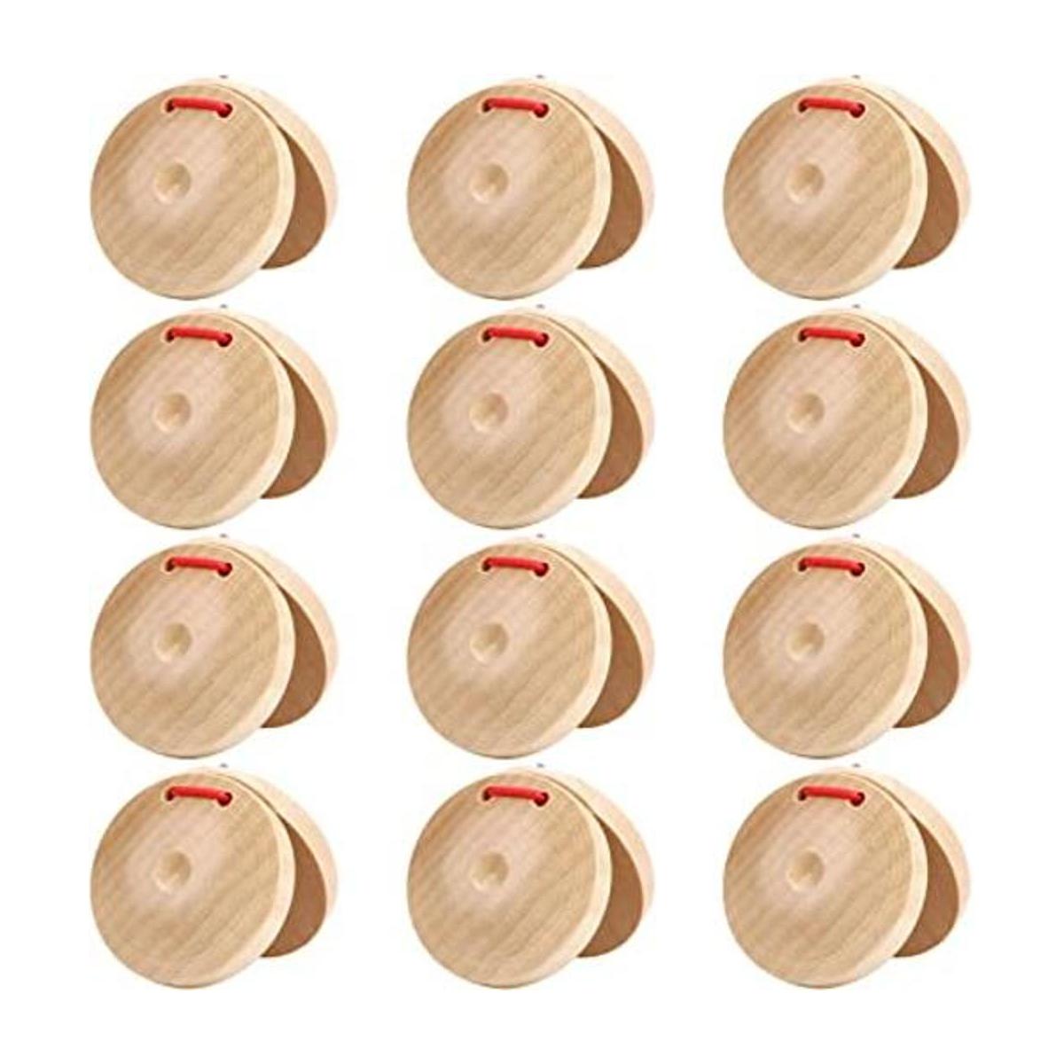 Instrumento de percusión castañuela española de madera