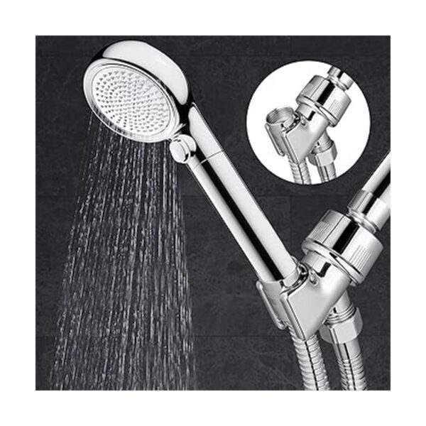 Soporte de brazo de ducha ajustable y manguera de ducha de_5