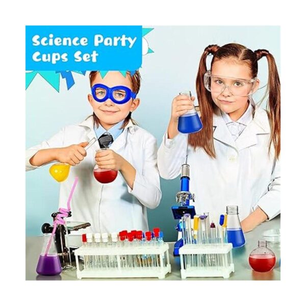 Juego de 16 tazas temáticas de fiesta de ciencia con