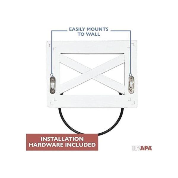 Ilyapa Anillo de toalla de mano rústico para baño soporte_5