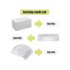 Twavang Juego de 100 tarjetas para pendientes de papel
