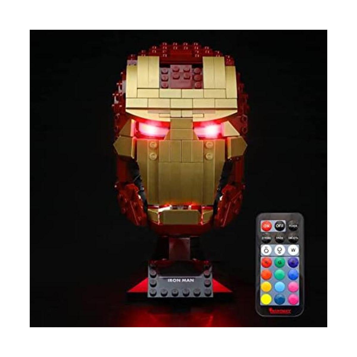 BRIKSMAX Kit de iluminación LED para casco Iron Man