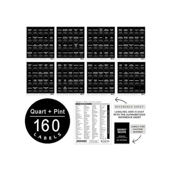 Quart Pint 160 etiquetas para tarros de especias_6