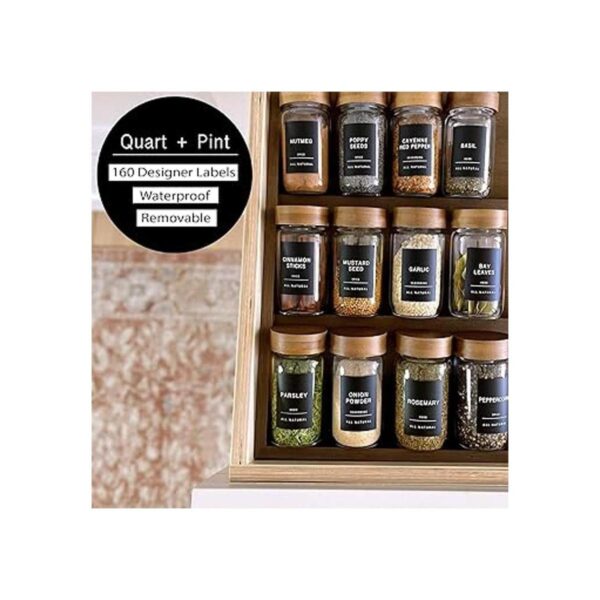 Quart Pint 160 etiquetas para tarros de especias_2