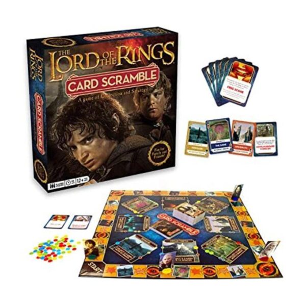 AQUARIUS Lord of The Rings Card Scramble Juego de mesa_1