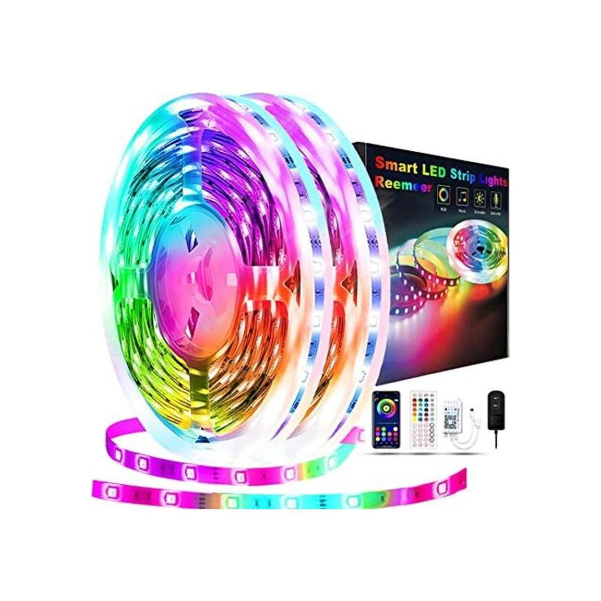 Reemeer Luces LED de 100 pies para dormitorio tira de