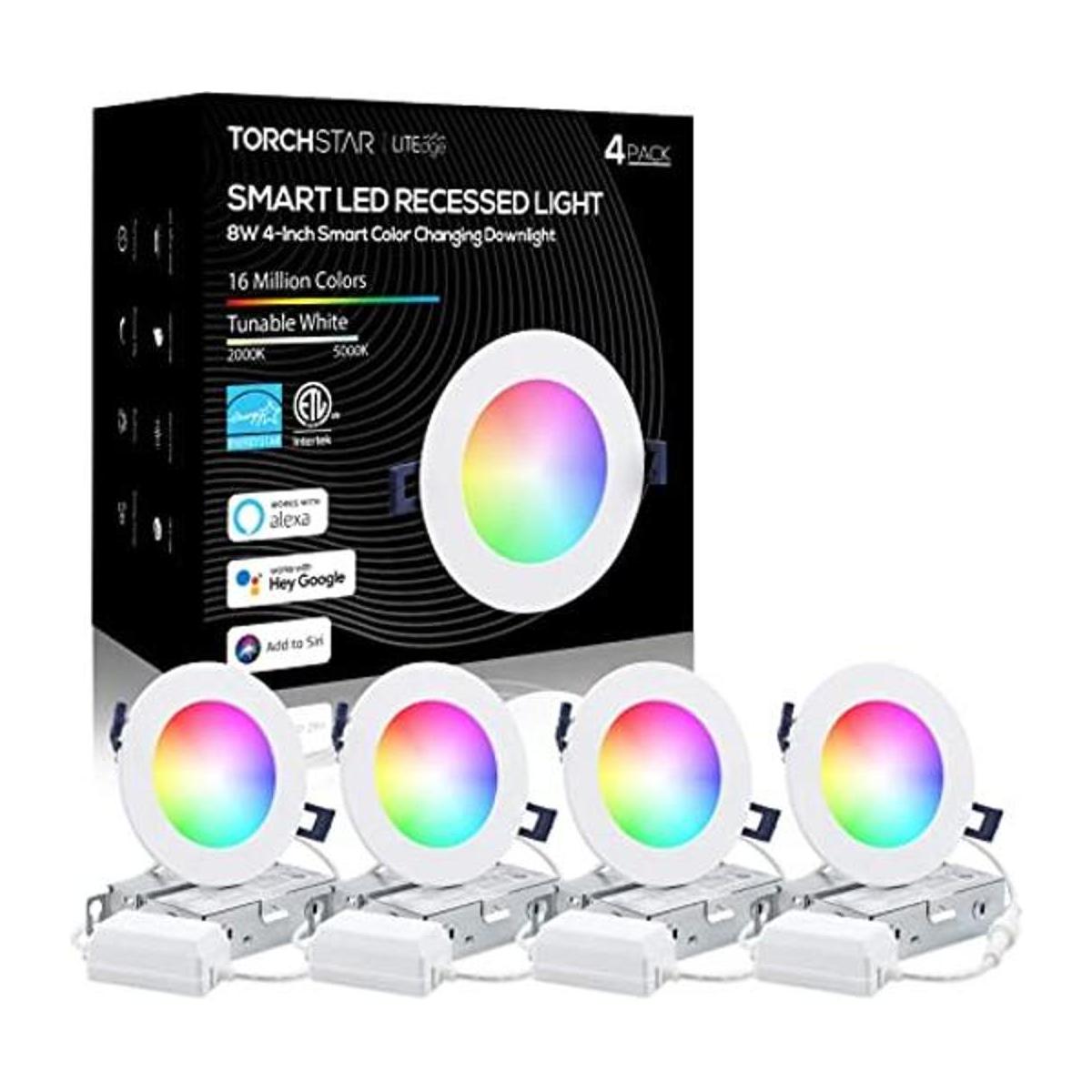TORCHSTAR Iluminación empotrada inteligente de 4 pulgadas
