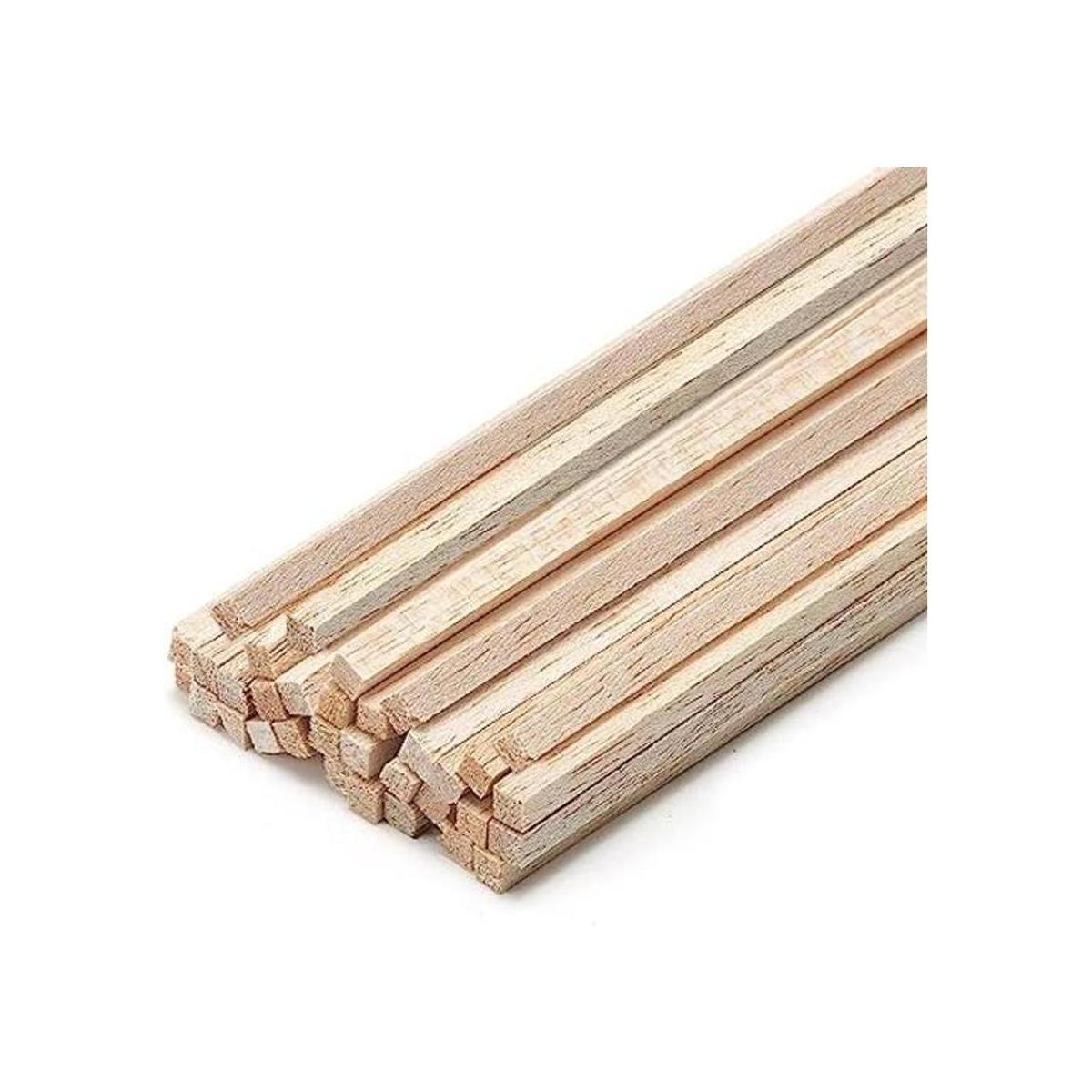 Craftiff Palillos de madera de 14 pulgadas cuadrados de