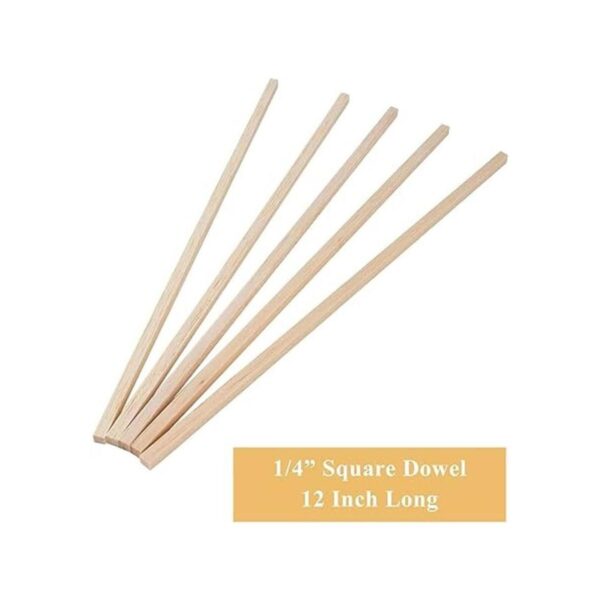Craftiff Palillos de madera de 14 pulgadas cuadrados de