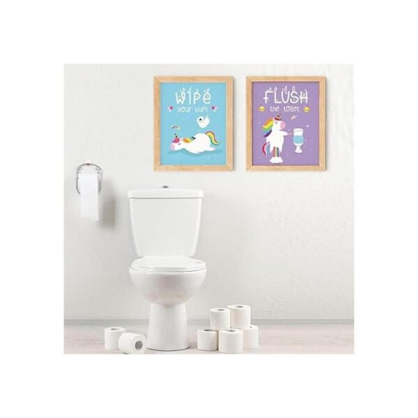 Divertida decoración de baño de unicornio cepillo de_3
