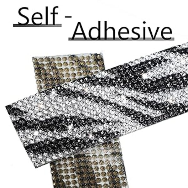Cinta adhesiva de diamantes de imitación autoadhesiva para