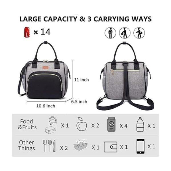 Lonchera aislada para mujeres y hombres bolsa grande de_2