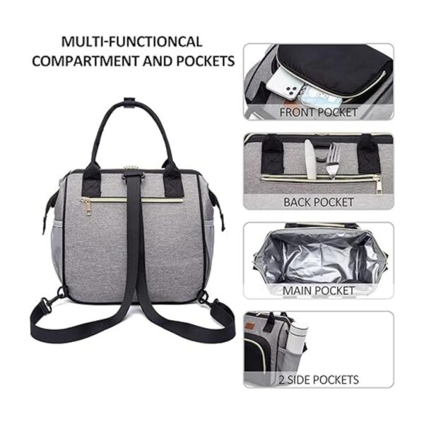 Lonchera aislada para mujeres y hombres bolsa grande de_6