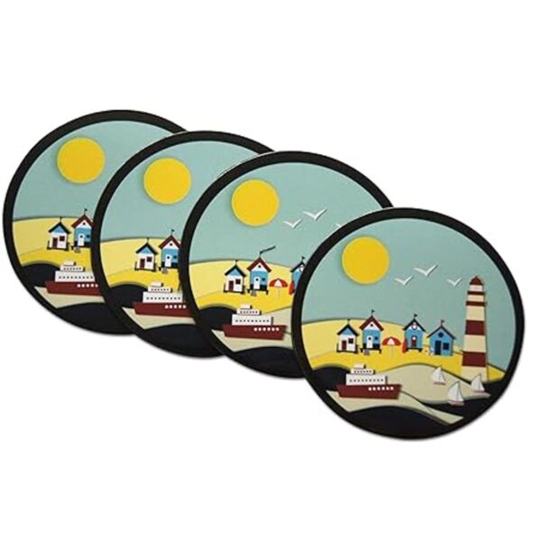 Imanes de refrigerador de Novel Merk Nautical Lighthouse_5