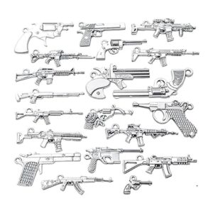 20pcs Plata Antiguo Chapado Revólver Remolver_1