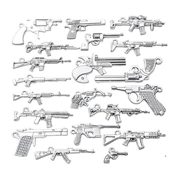 20pcs Plata Antiguo Chapado Revólver Remolver_1