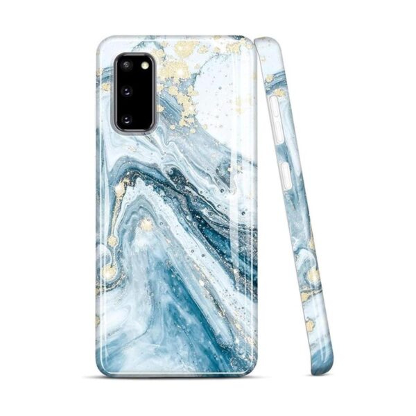 JIAXIUFEN Funda para Galaxy S20 con purpurina dorada y_1