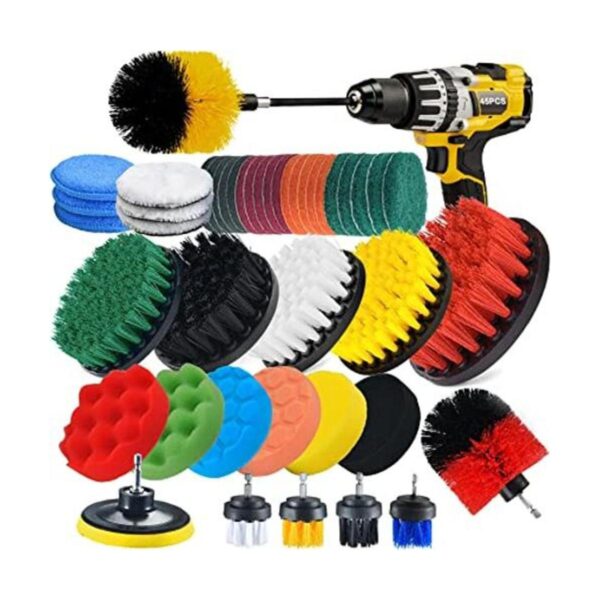 Shieldpro Juego de 45 piezas de accesorios de cepillo de