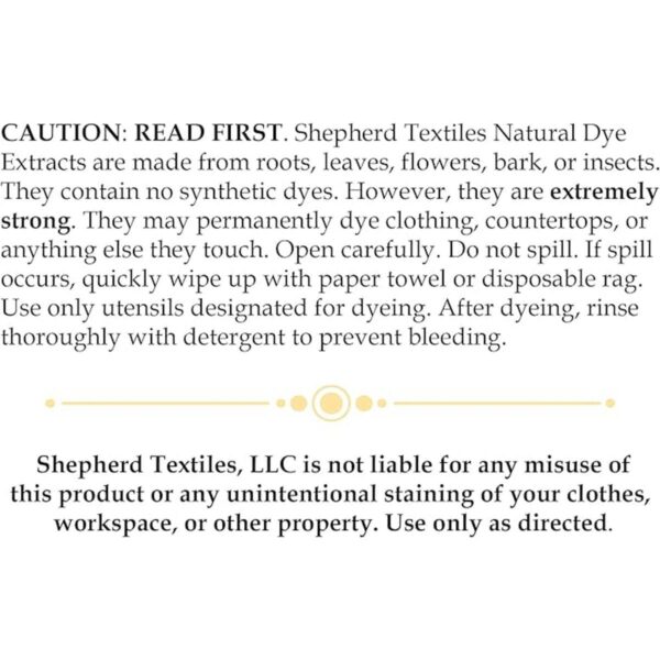 Shepherd Textiles Tinte natural de extracto Cochineal 1 oz.
