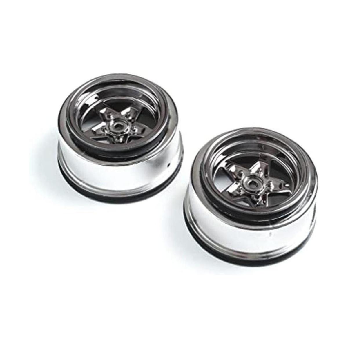 Losi Rueda trasera negra cromada 2 22S Drag LOS43050