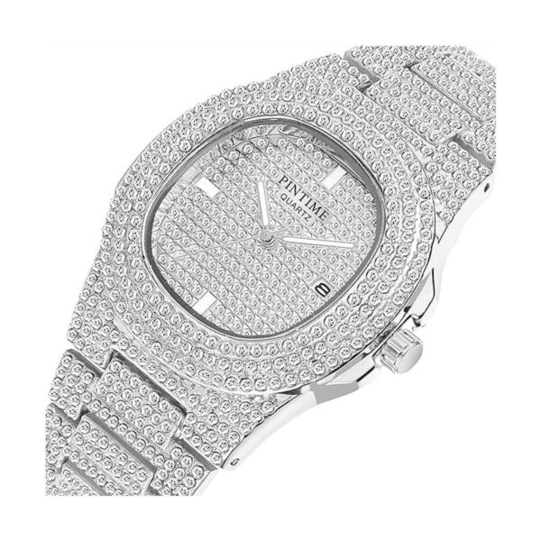 Moda Cristal Diamante Relojes HombreMujeres Lujo Blinged