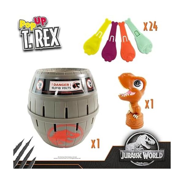 TOMY Jurassic World Pop Up TRex Juego de dinosaurios para_2