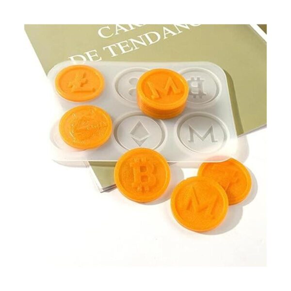 Molde de silicona para monedas iSuperb con 2 piezas de