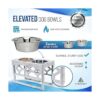 AVERYDAY Soporte elevado para cuencos para perros con 2_4