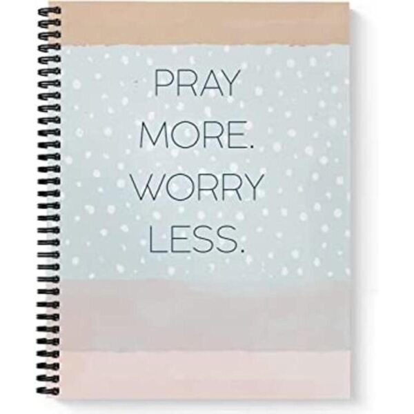 Softcover Pray More Cuadernodiario religioso en espiral_1