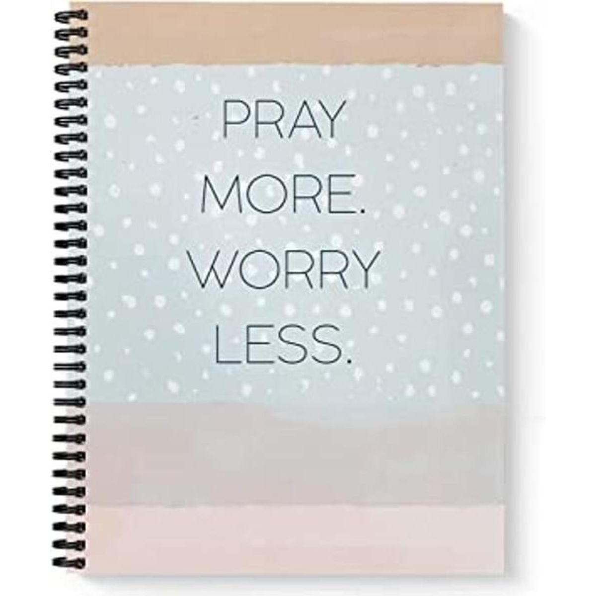 Softcover Pray More Cuadernodiario religioso en espiral