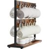 IBUYKE Soporte rústico para tazas de café 2 niveles con_5