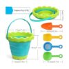 Jumbo Castle Beach Cubos plegables de arena para niños y_4