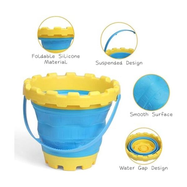 Jumbo Castle Beach Cubos plegables de arena para niños y_6