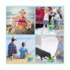 Jumbo Castle Beach Cubos plegables de arena para niños y_5