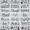 CZONG 21 plantillas de letras para pintar sobre lienzo de_1