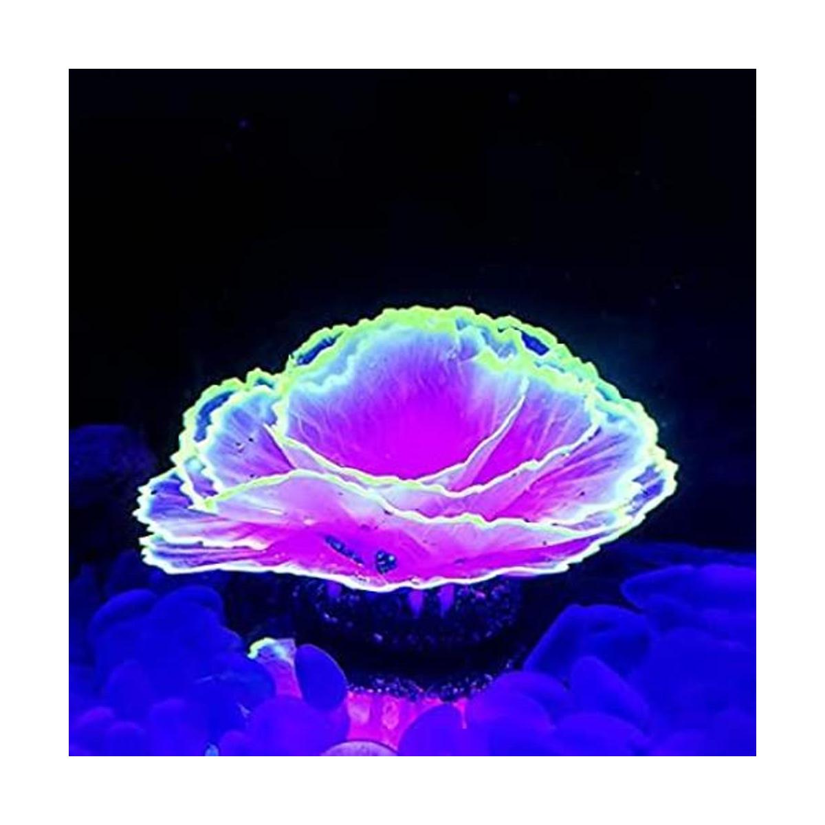 Norgail Adorno de pecera de acuario de silicona brillante
