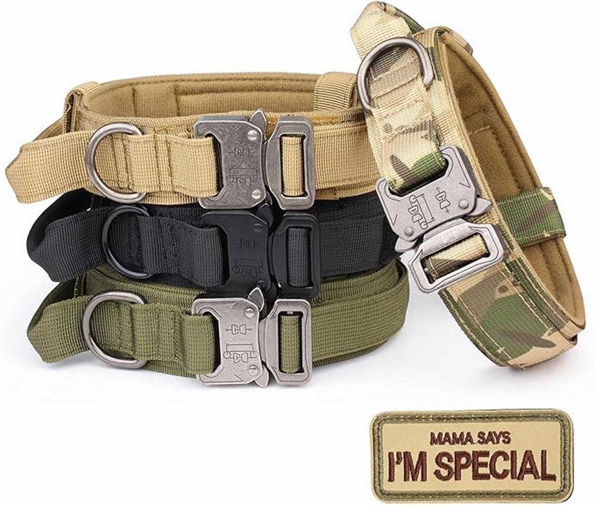 Tactical Dog Collar KCUCOP Military Dog Collar with Mama