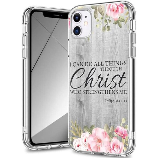 Rossy Funda para iPhone 11 transparente con doble capa_1
