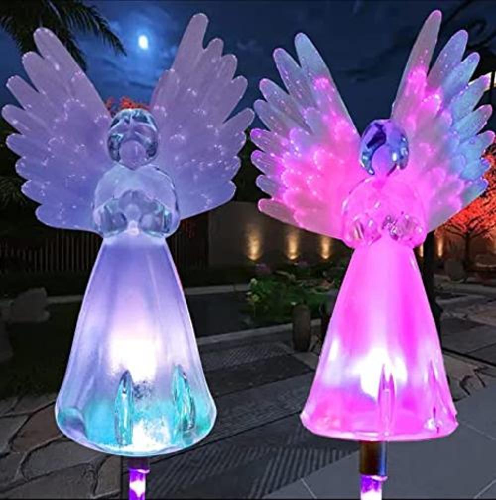 Luz solar para jardín al aire libre paquete de 2 luces