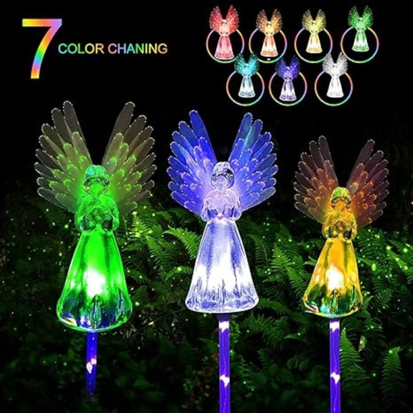 Luz solar para jardín al aire libre paquete de 2 luces_2