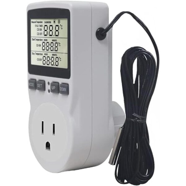 KETOTEK Enchufe de salida de termostato digital para