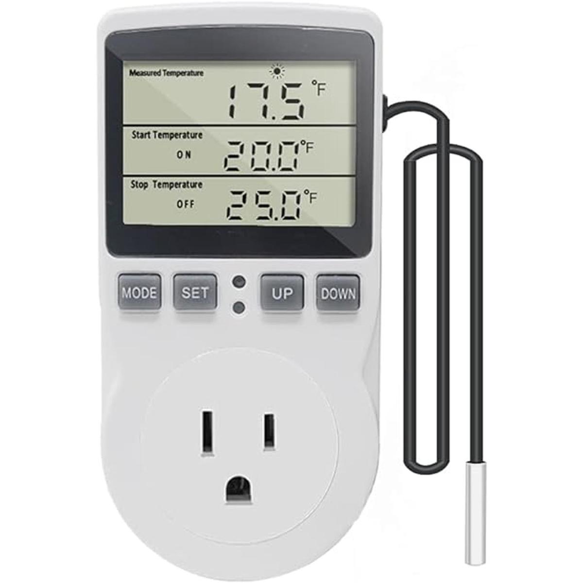 KETOTEK Enchufe de salida de termostato digital para