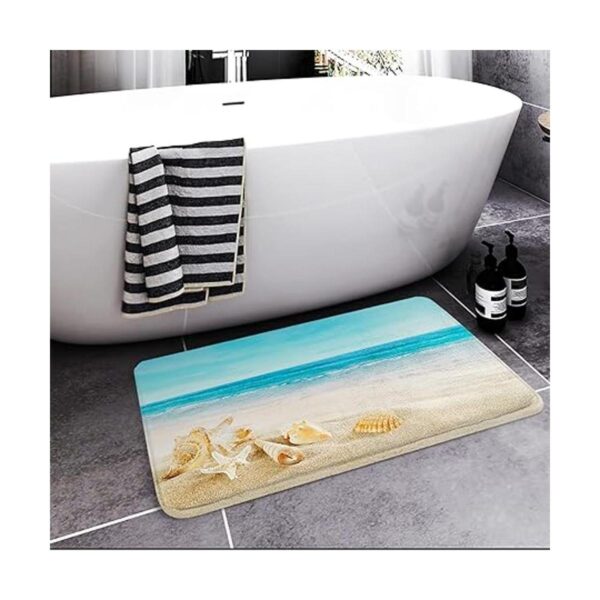 Britimes Tapetes de baño de playa y concha de mar_3