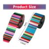 Kiddisie 4 rollos de cinta para fiestas mexicanas de 2.5