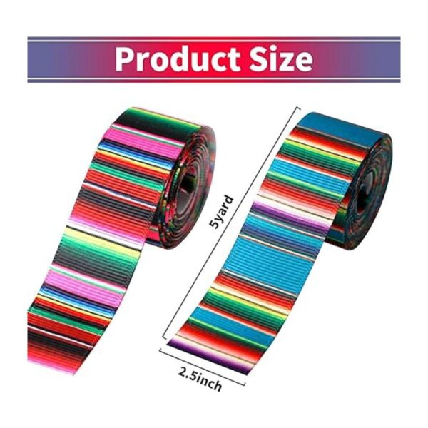 Kiddisie 4 rollos de cinta para fiestas mexicanas de 2.5