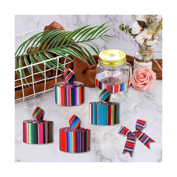 Kiddisie 4 rollos de cinta para fiestas mexicanas de 2.5