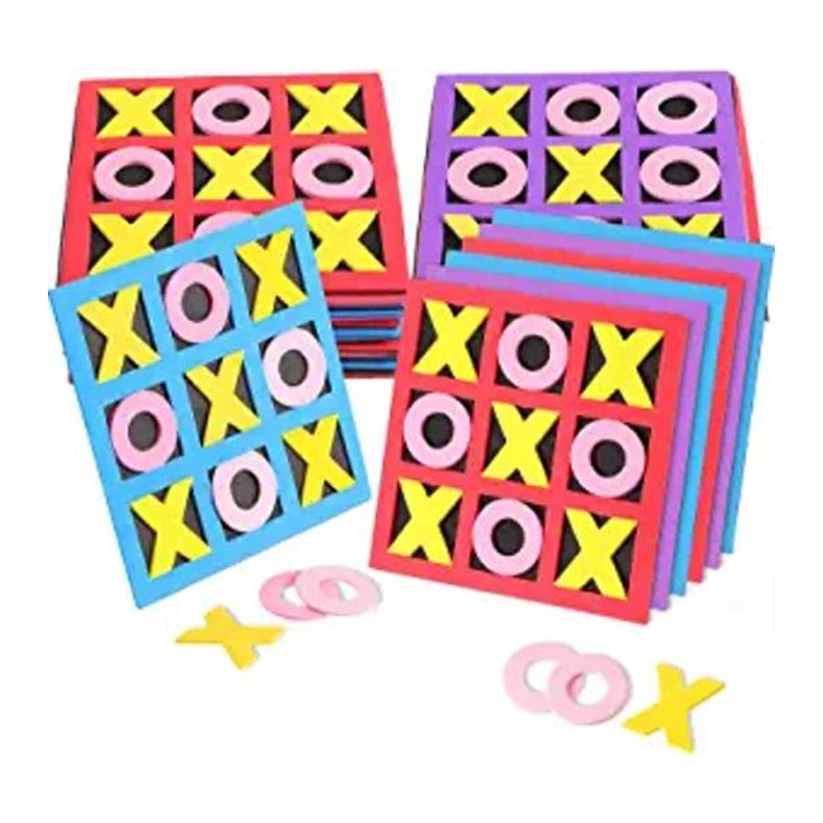 Tic Tac Toe Paquete de 36 minijuego de mesa de espuma