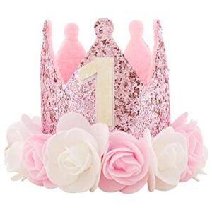Kbrand Sombrero de primer cumpleaños para bebé niña_1