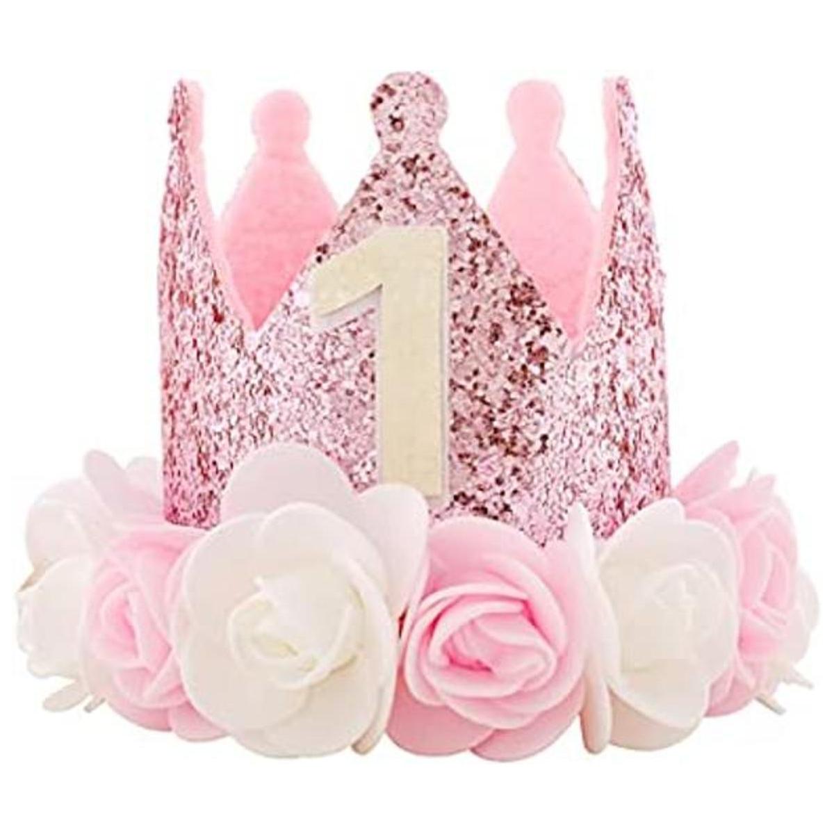 Kbrand Sombrero de primer cumpleaños para bebé niña
